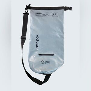 Earth Pak 10L Waterproof Dry Bag Grey/Black Roll Top Sling Backpack